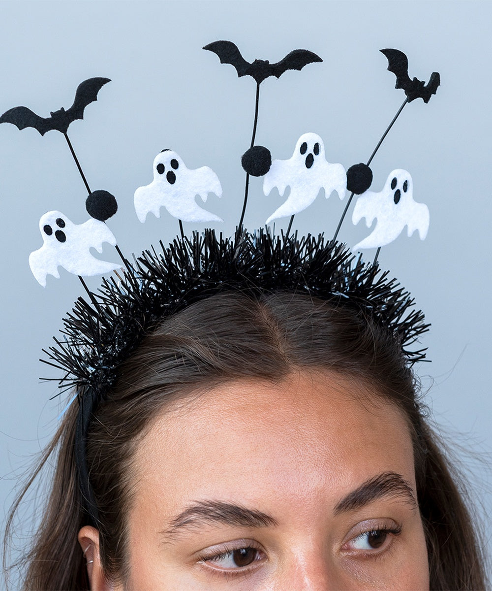 Serre-tête Halloween Rex London porté en situation