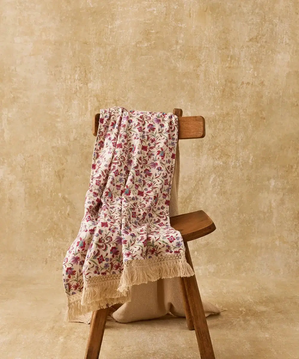Serviette de bain Lana Cream Floral Haven Louise Misha