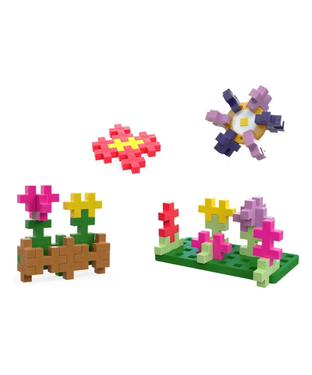 Set d activite plus plus big fleurs avec 40 pieces et base de construction pour enfant.