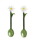 Set de 2 cuillères en verre Fleurs de la marque de décoration &Klevering