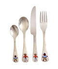 Set de couverts enfant monkey and bear de Rice sur fond blanc