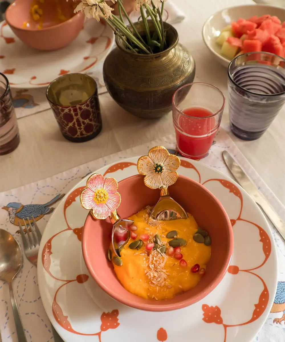 Set de Cuillères Faye Fleur Dipster de Doing Goods en situation