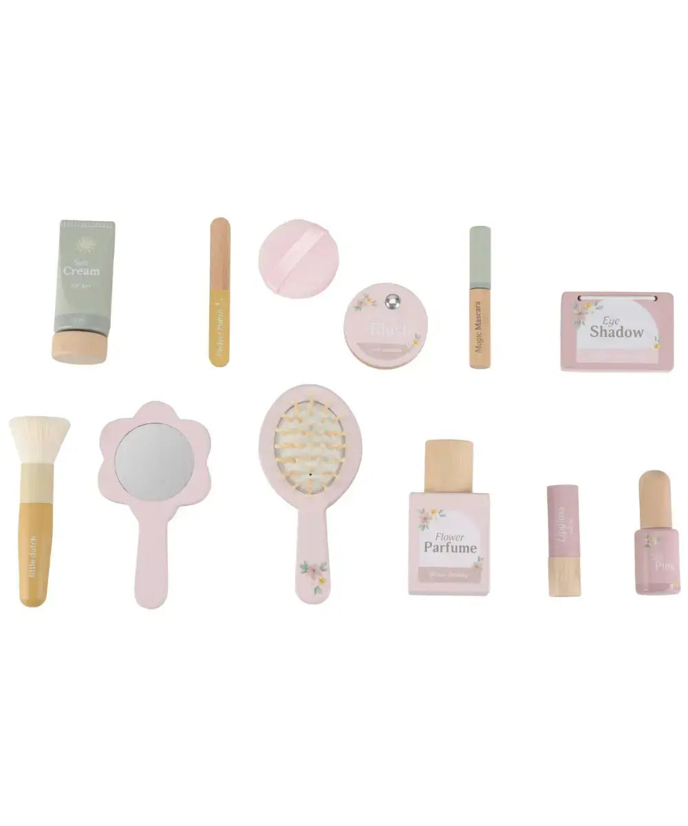 Contenu du Set de maquillage en bois de la marque Little Dutch