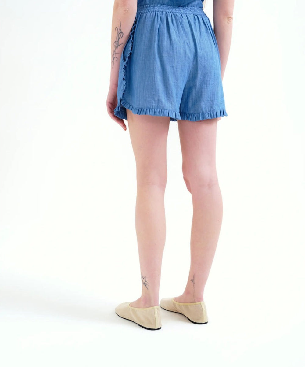Short chambray bleu clair de Compañía Fantástica