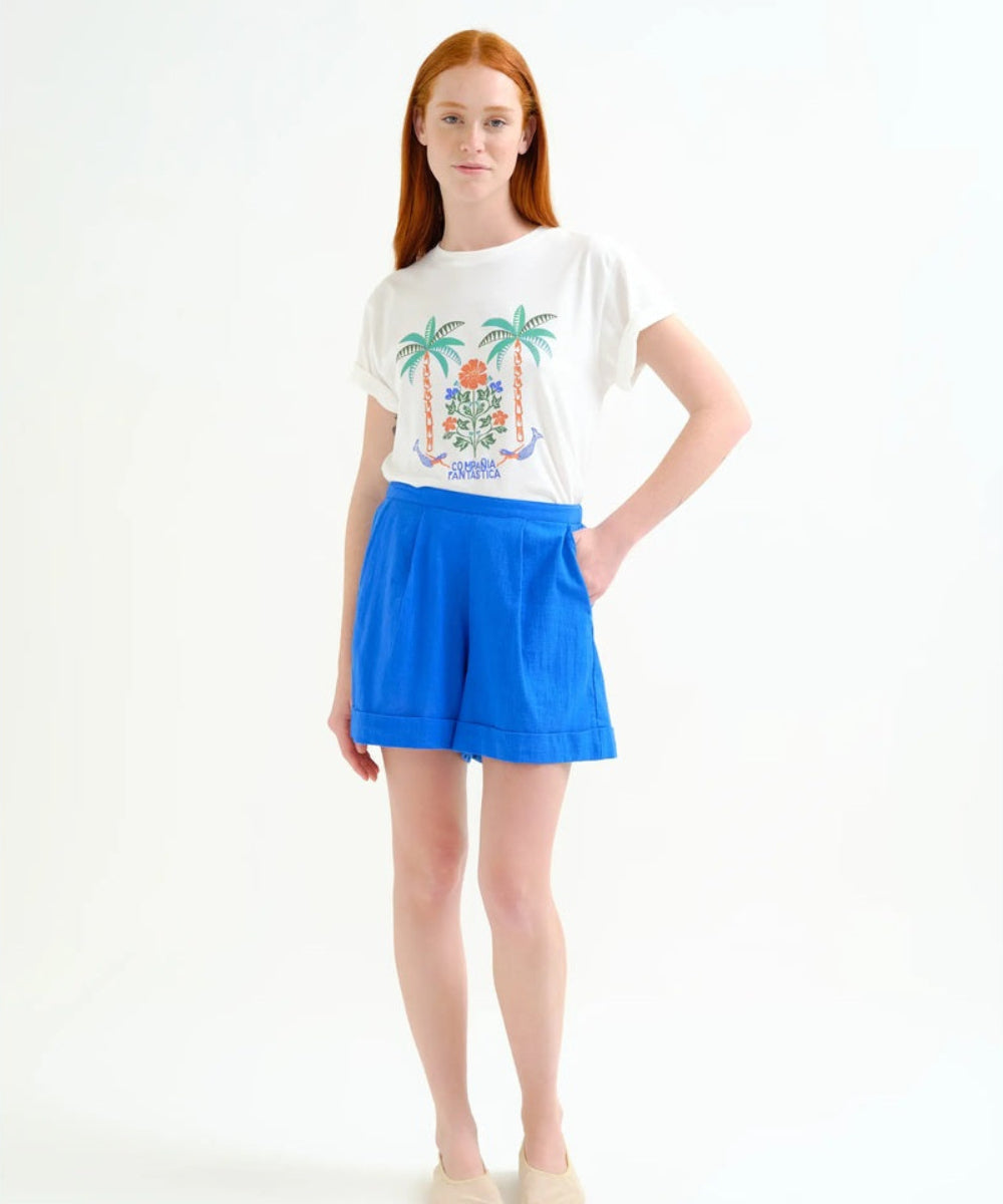 Short coton bleu marine de Compañía Fantástica