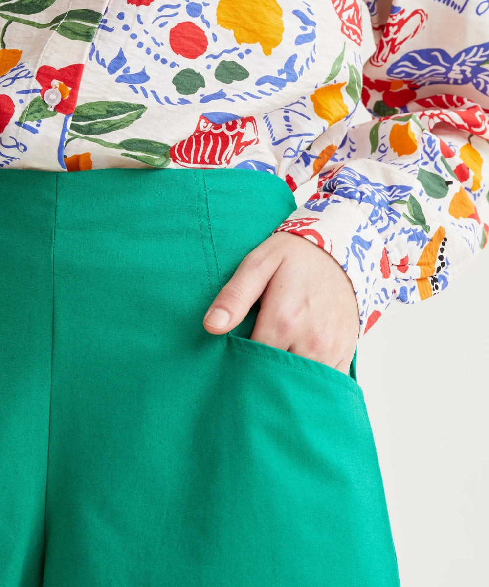 Short coton vert de Compañía Fantástica