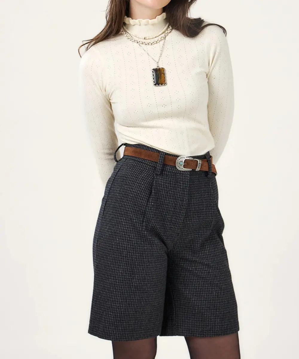 Short long pour femme en laine et en viscose de la marque Calie