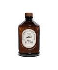 Sirop Brut de Litchi Bio Bacanha vu de face sur fond blanc