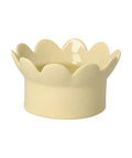 Bol fleur en porcelaine Jaune pastel de la marque de décoration Räder