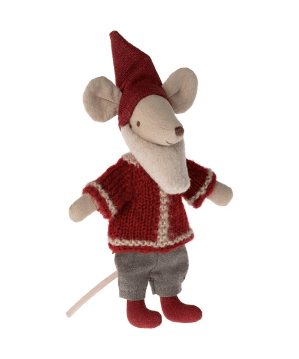 Souris Père Noël Maileg et Sa Maison en Pain d'Épices de la marque Maileg