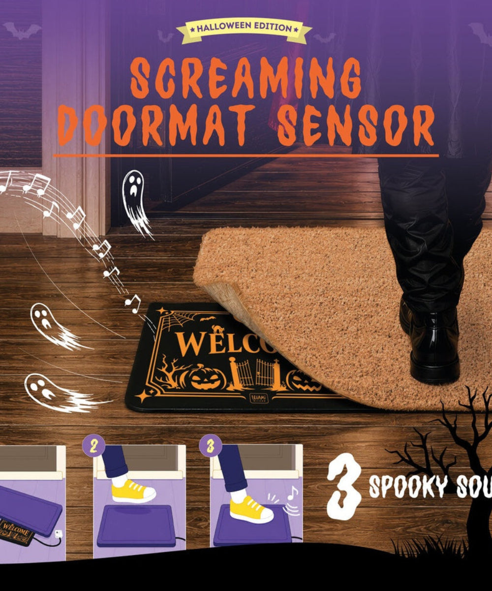 Sous paillasson sonore screaming doormat legami avec capteur de mouvement pour halloween.