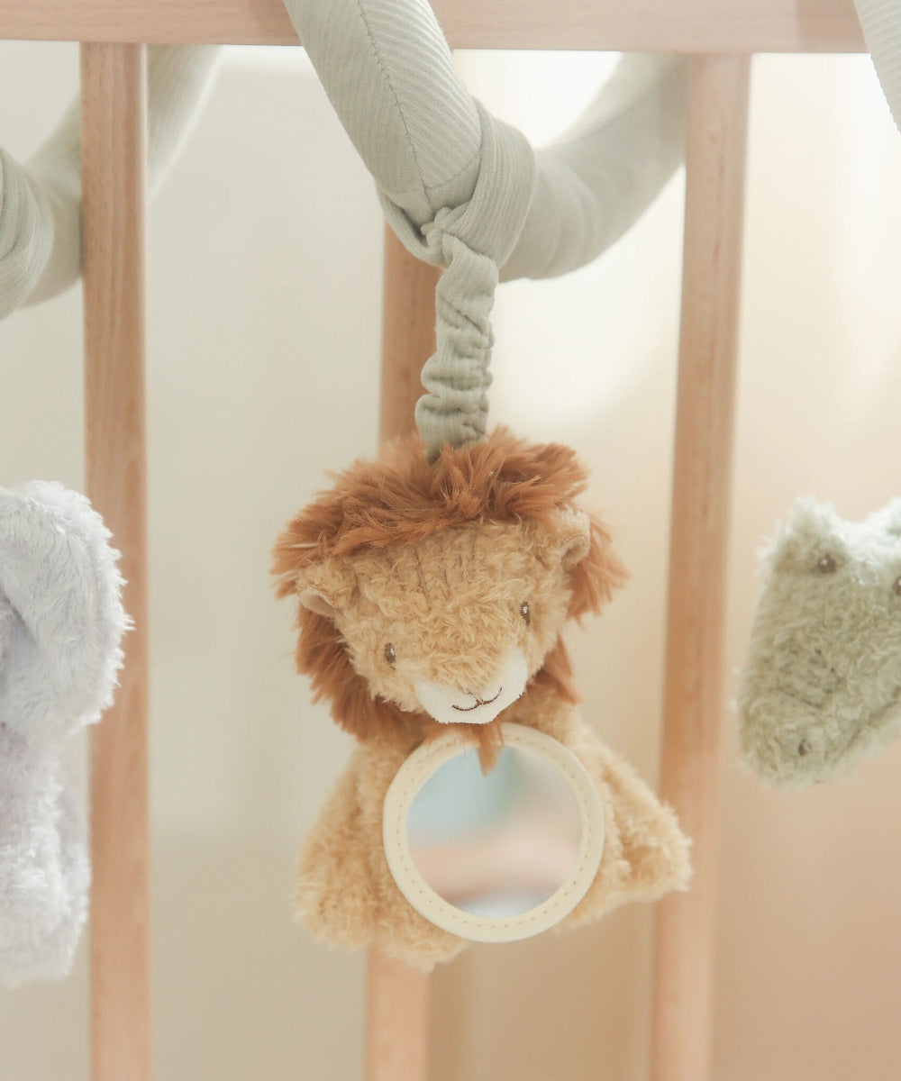 Lion avec miroir de la spirale d’activités Safari Friends