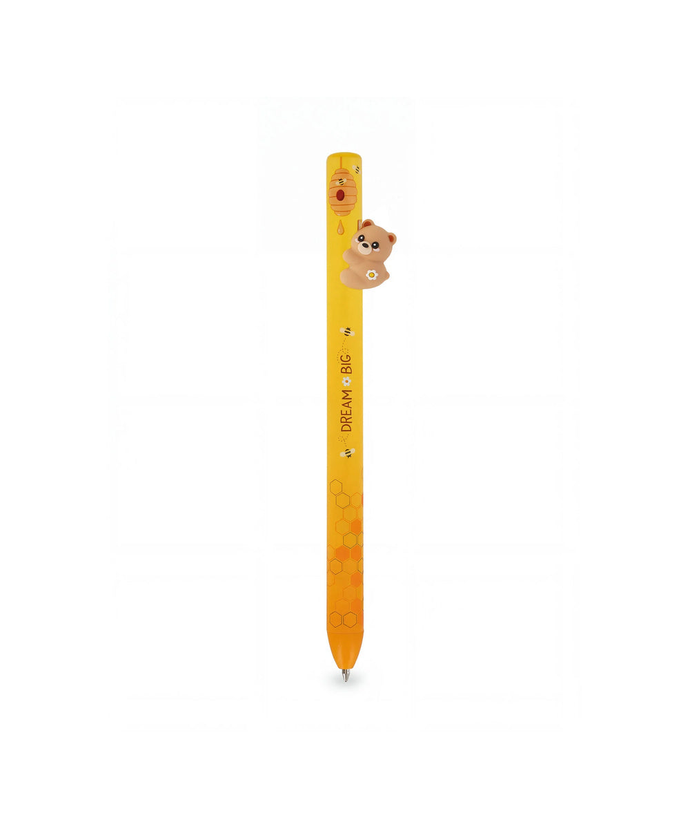 Stylo à bille Ourson Free Hugs Legami de face sur fond blanc