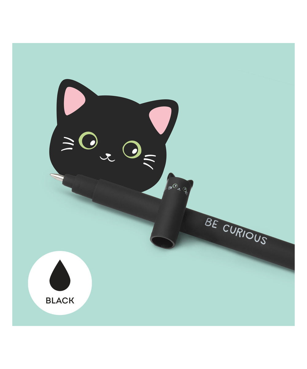 Stylo à Encre Gel Effaçable Chaton de Legami
