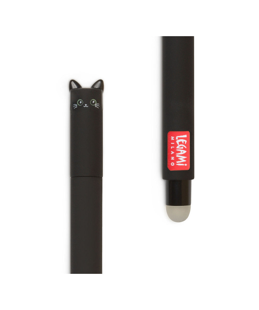 Stylo à Encre Gel Effaçable Chaton de Legami