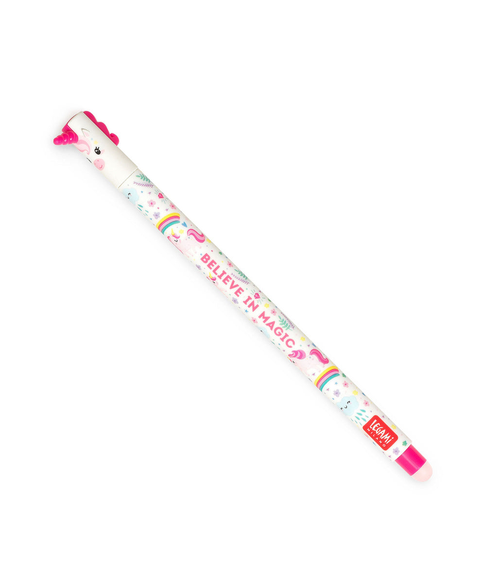 Stylo à Encre Gel Effaçable Licorne de Legami
