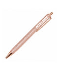 Stylo à paillettes "Pétillante" Rose Gold
