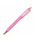 Stylo à paillettes "Princesse" Rose