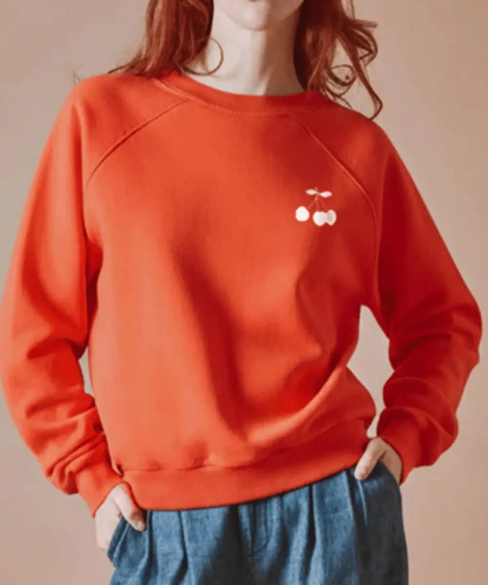 Sweat Chérie Cherry Rouge | Emile et Ida