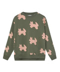 Sweatshirt en coton col rond femme avec imprime renard de la marque Compania Fantastica
