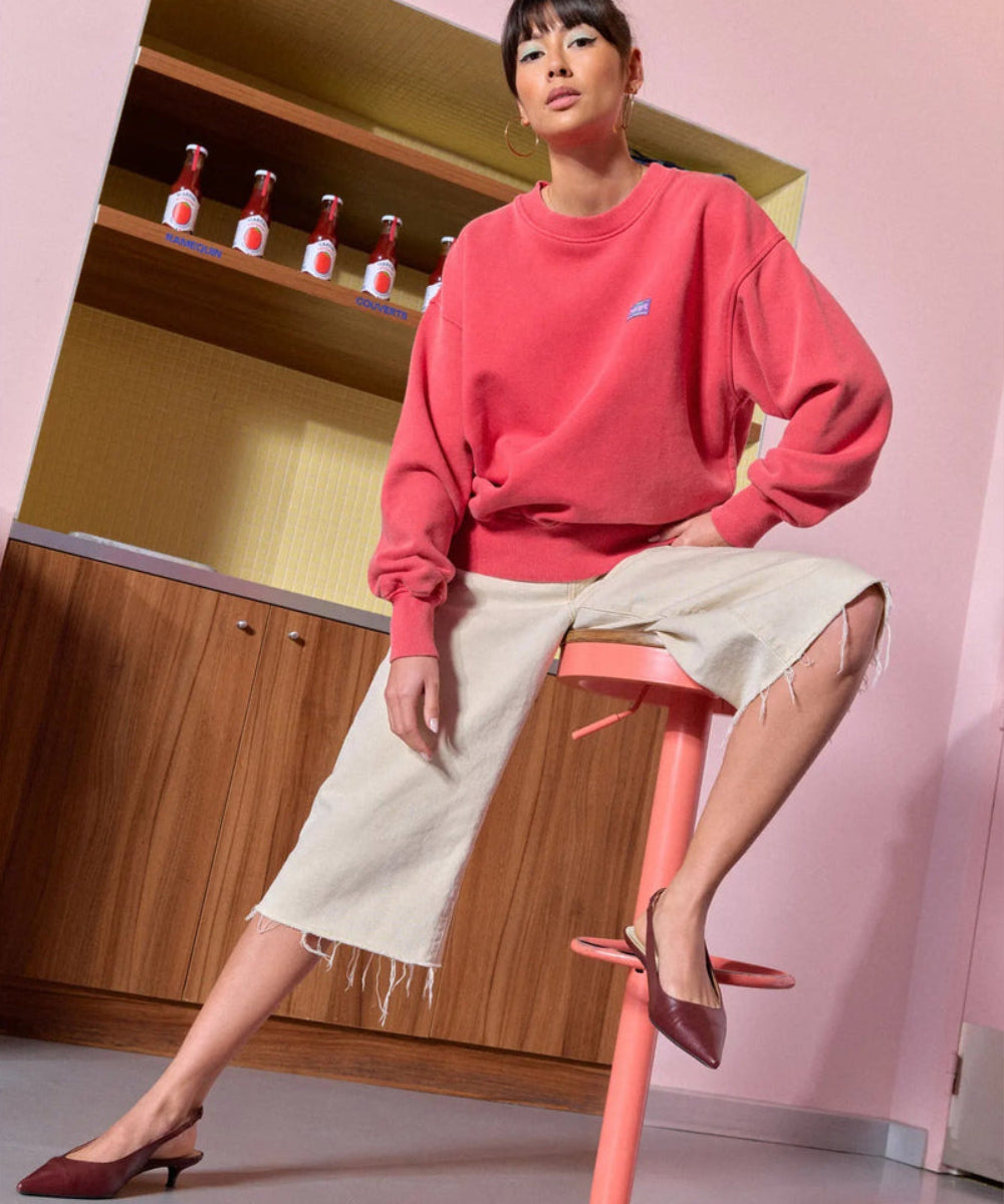 Sweat Kelly rouge en coton biologique Perpète