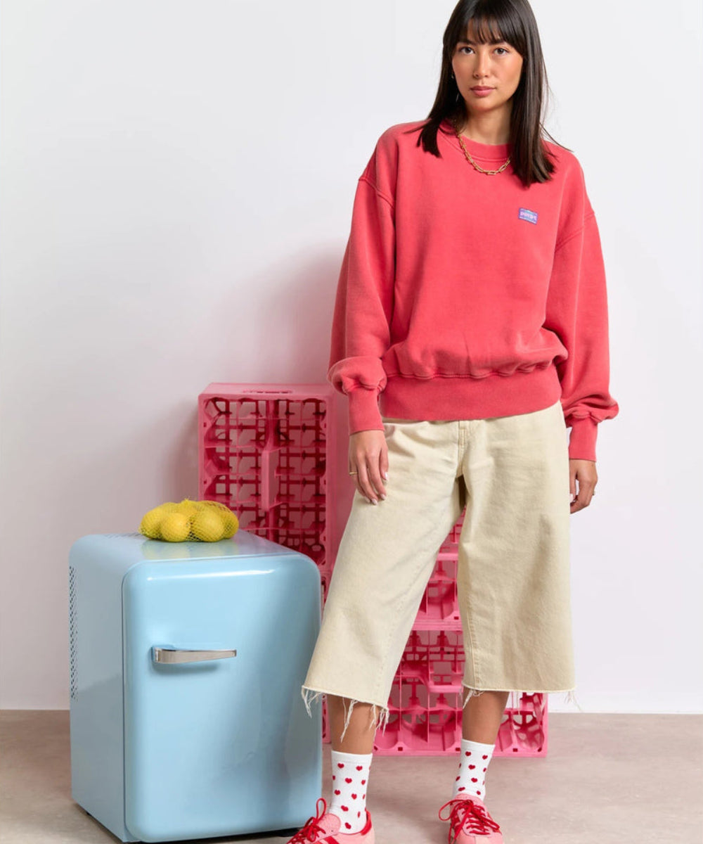 Sweat Kelly rouge en coton biologique Perpète
