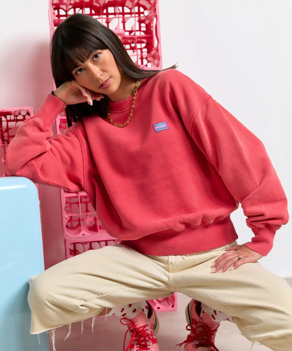 Sweat Kelly rouge en coton biologique Perpète