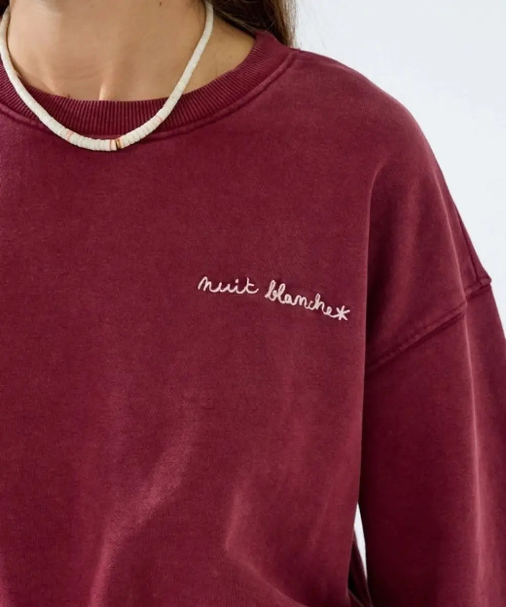 Sweat Sandra Grenat | Nuit Blanche