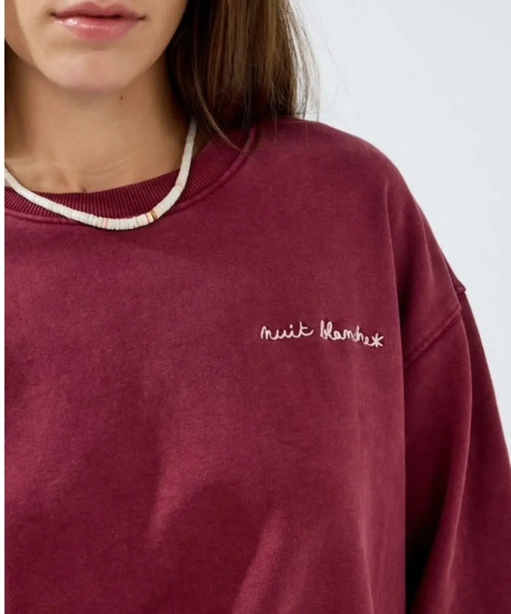 Sweat Sandra Grenat | Nuit Blanche