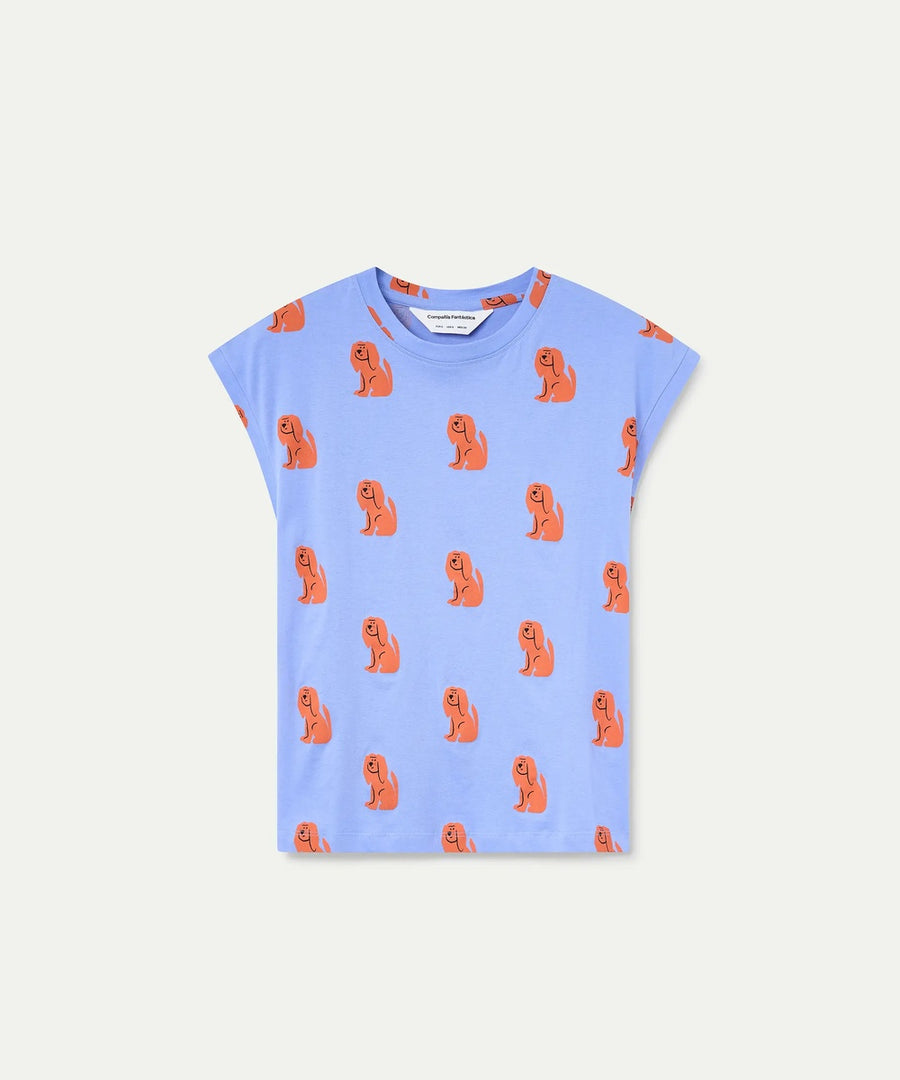 T-Shirt imprimé Blue Dog de Compañía Fantástica