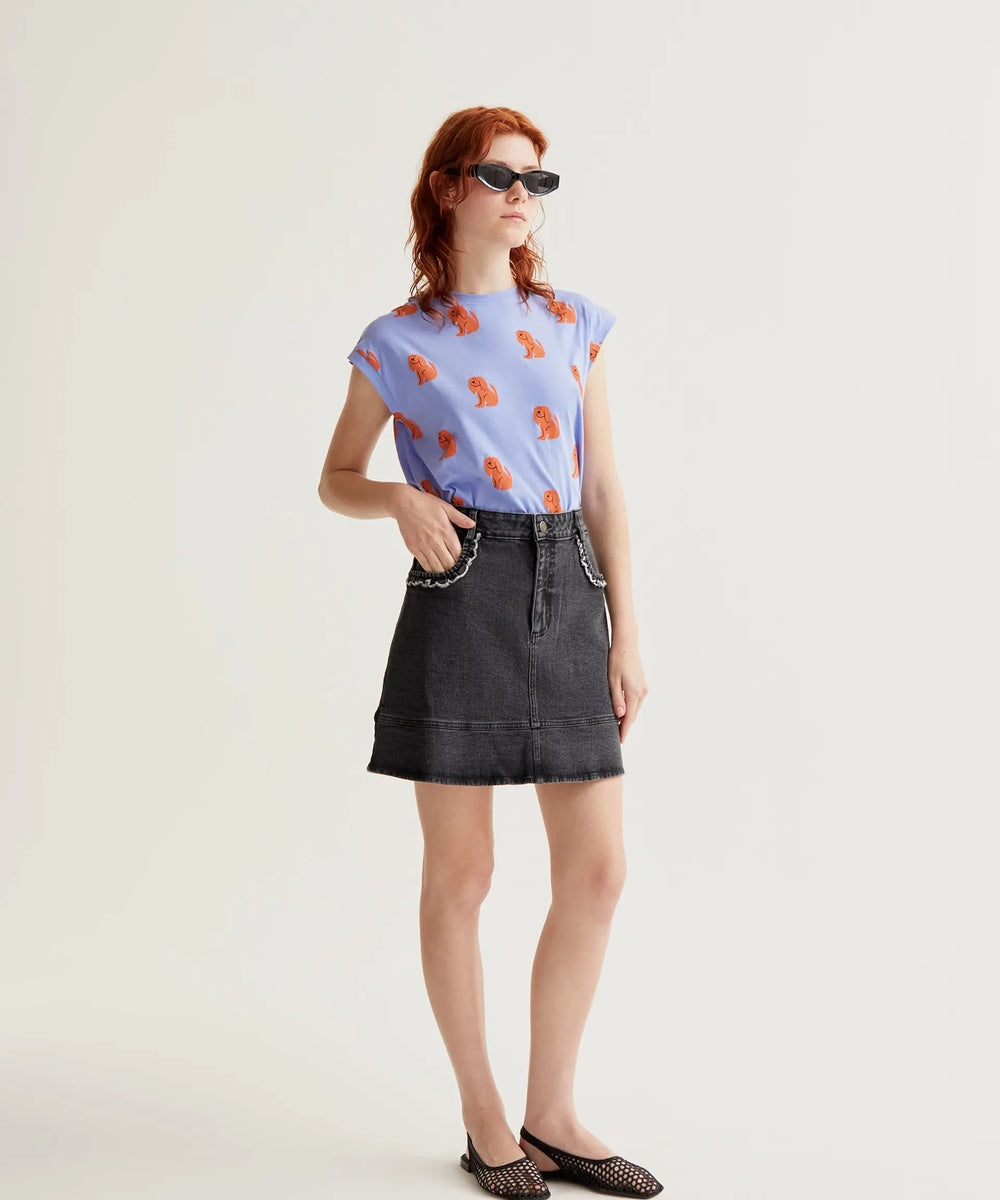 T-Shirt imprimé Blue Dog de Compañía Fantástica