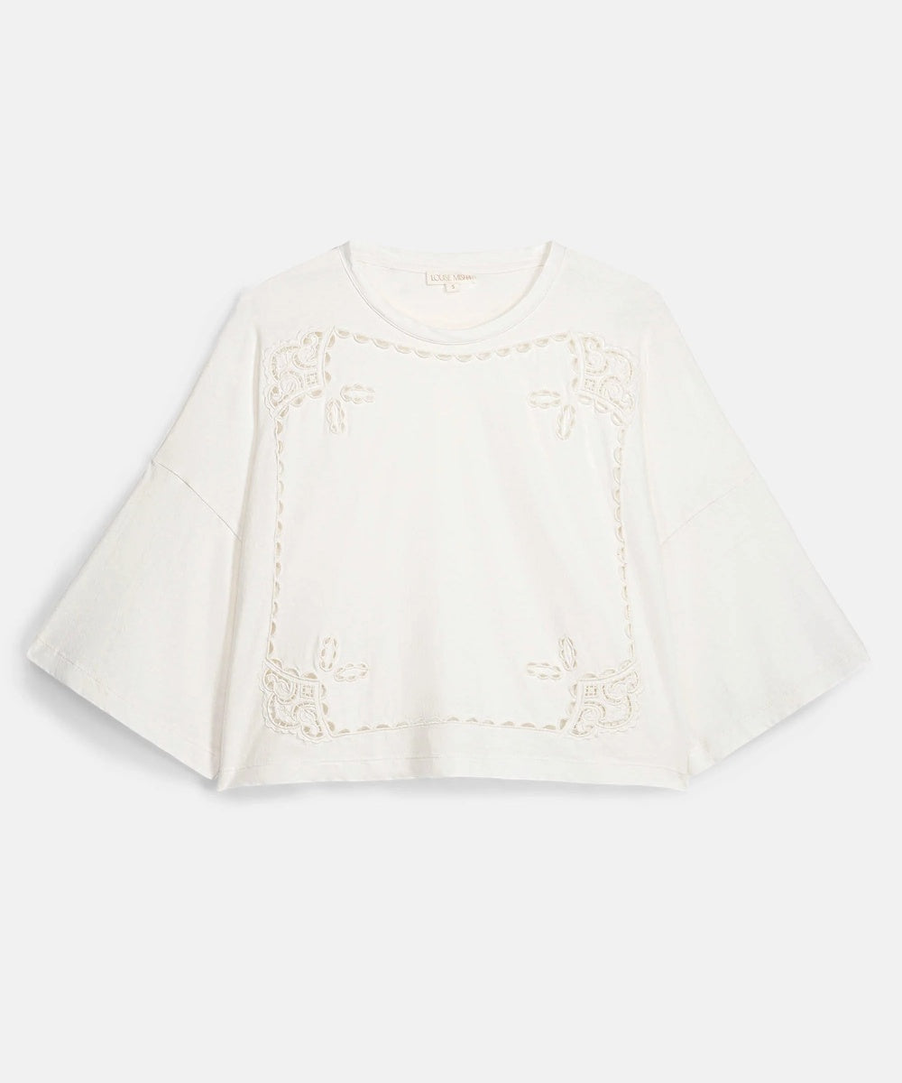T-Shirt Neolar Off White de Louise Misha sur fond blanc