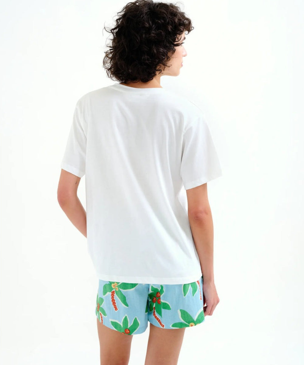 T-shirt Palm Beach blanc de Compañía Fantástica