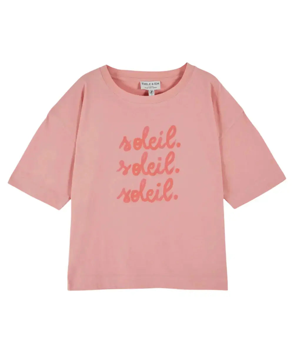 T-shirt Soleil en coton biologique de la marque française Emile et Ida