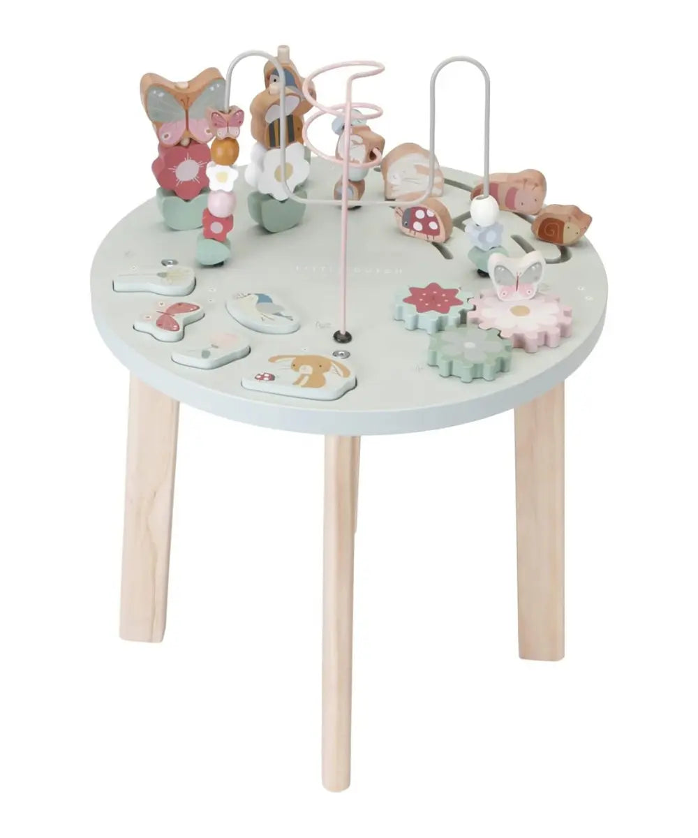 Table d'activités en bois Flowers & Butterflies | Little Dutch