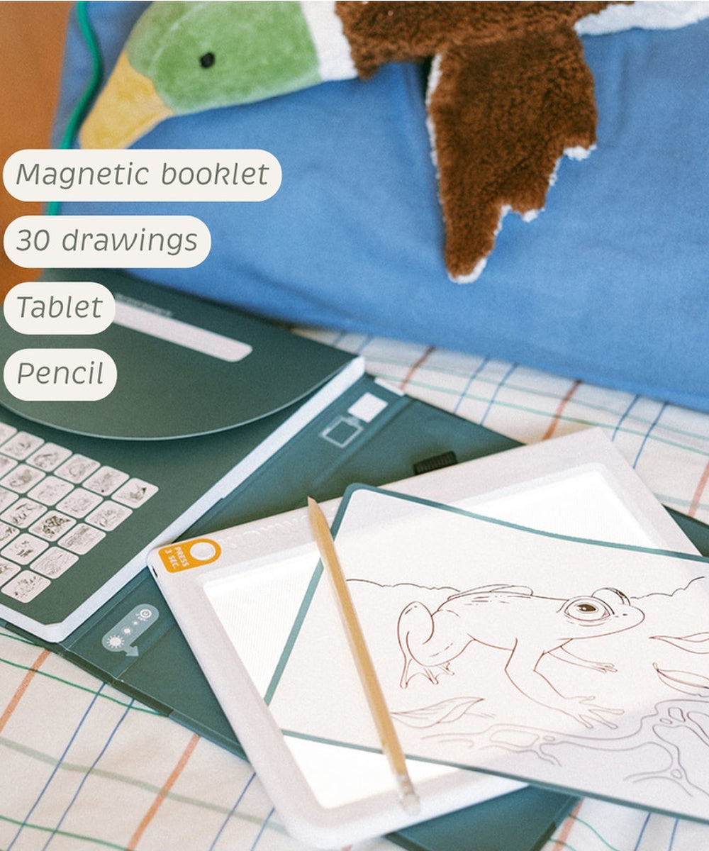 Livret Animaux et feuilles de dessin de la Kidydraw-Pad