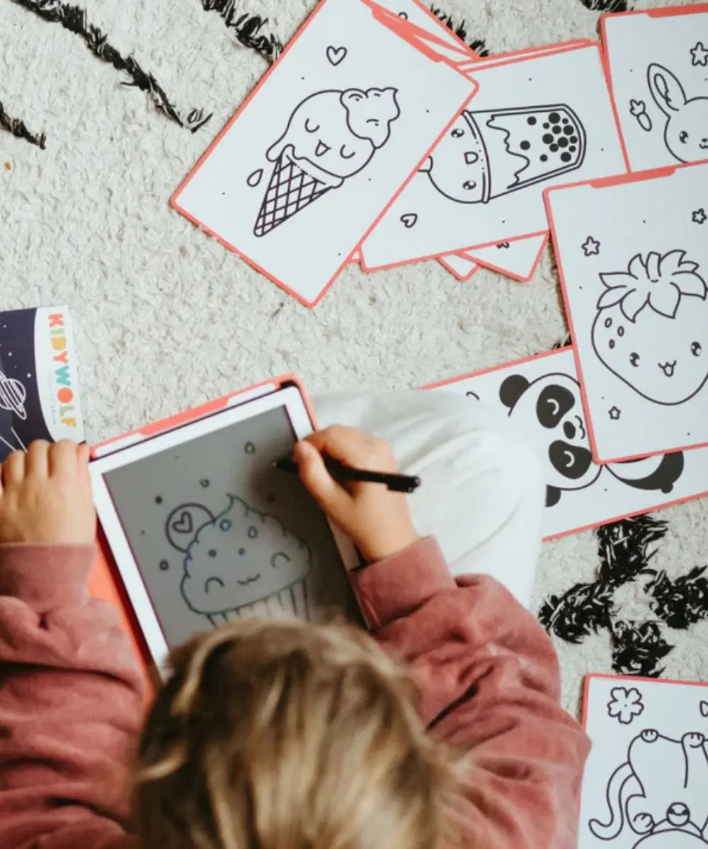 Tablette à dessin Kidydraw-Mini Kawaï de la marque pour enfants Kidywolf