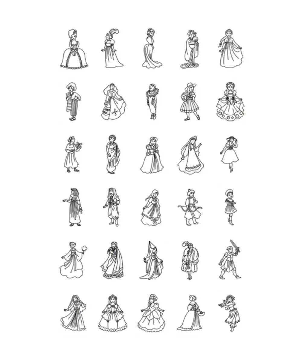 Petite tablette lumineuse de dessin rose Kidydraw Mini sur le thème des princesses avec des calques de modèles à décalquer