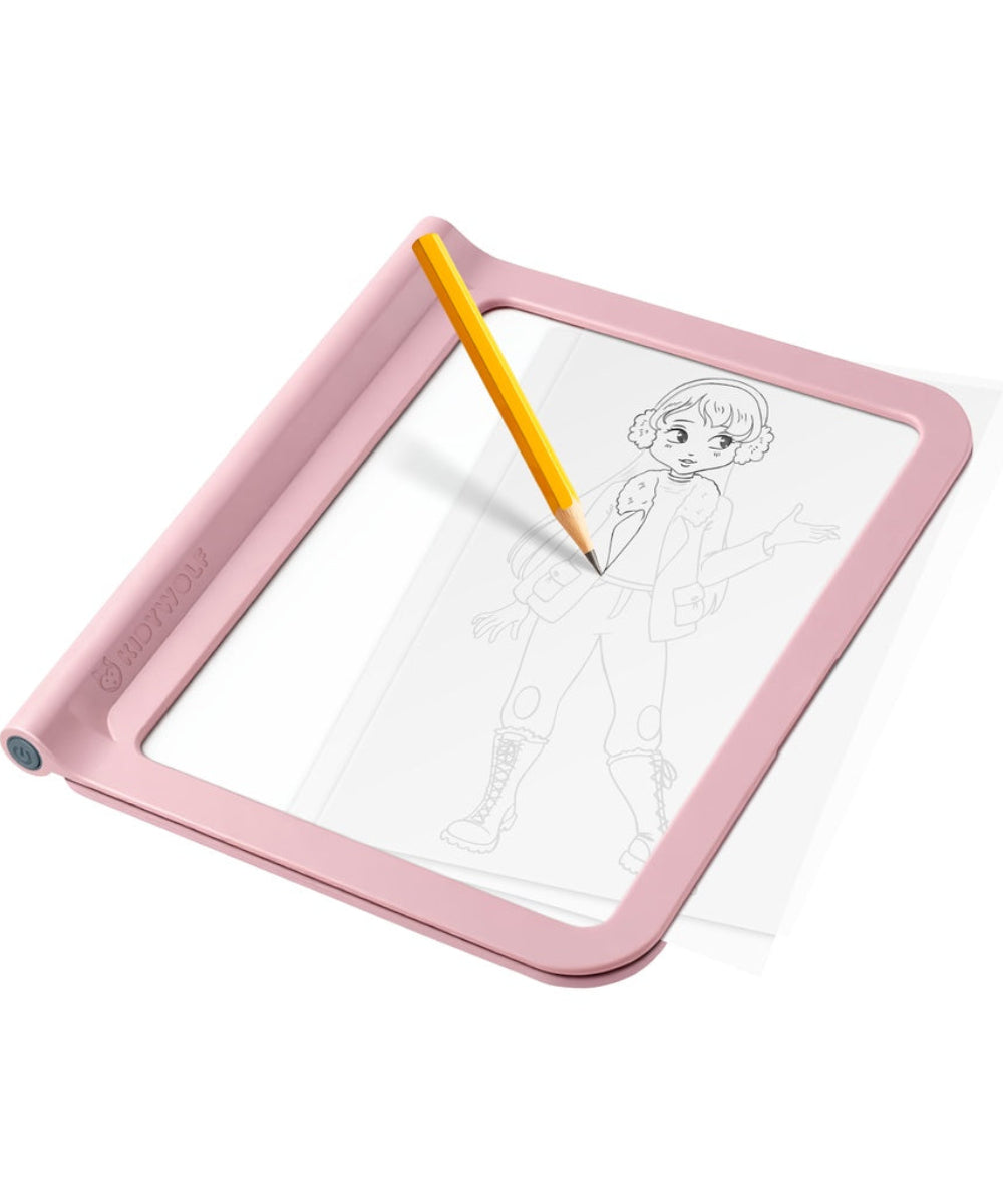 Tablette lumineuse Kidydraw-Pro Fashion rose de Kidywolf