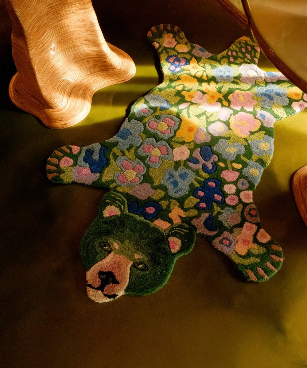 Tapis Josie Jardin Ours Small Doing Goods en situation