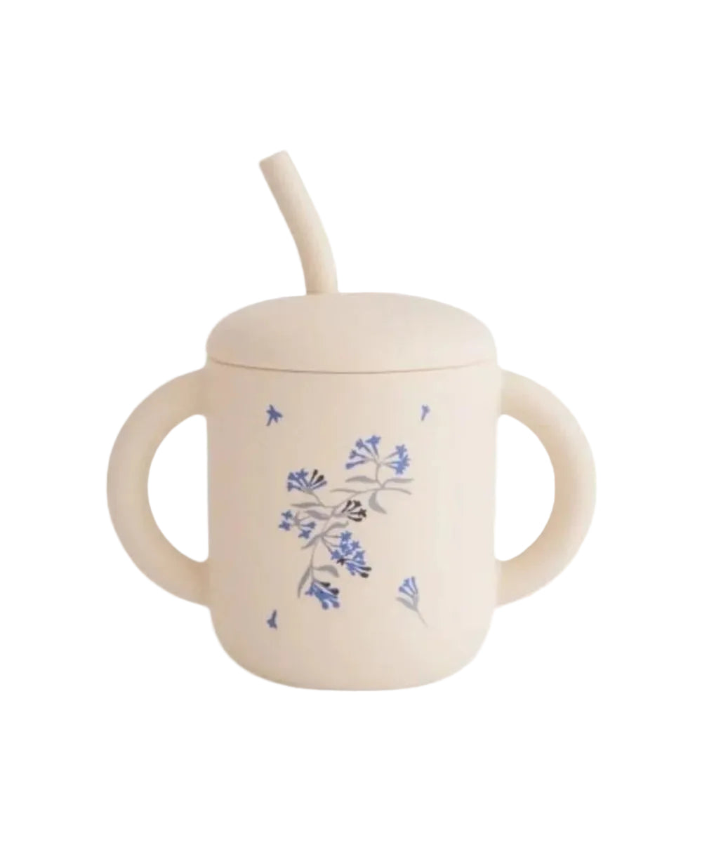 Tasse à paille Lilac Flowers Mushie