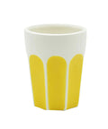 Tasse gobelet en porcelaine Colette Jaune de la marque de décoration Opjet
