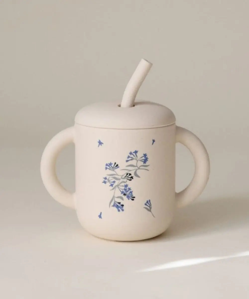 Tasse à paille Lilac Flowers | Mushie