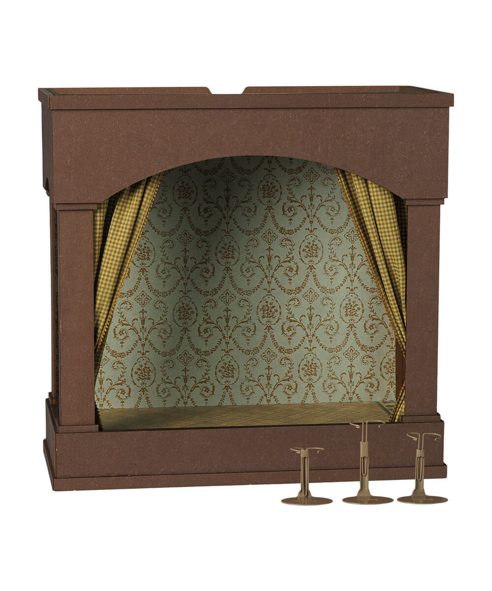 Théâtre pour Souris Maileg, autre vue sur fond blanc 3