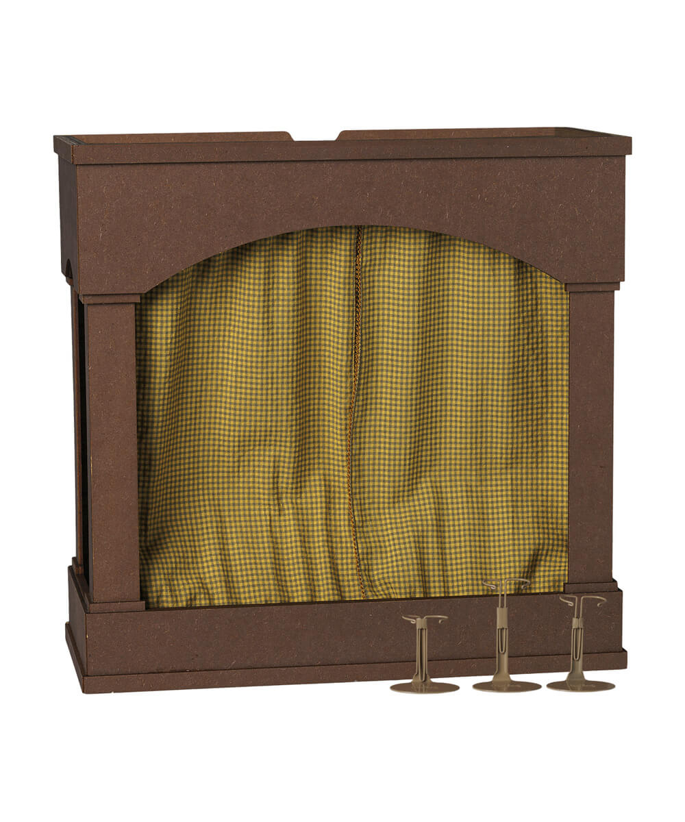 Théâtre pour Souris Maileg, autre vue sur fond blanc 4