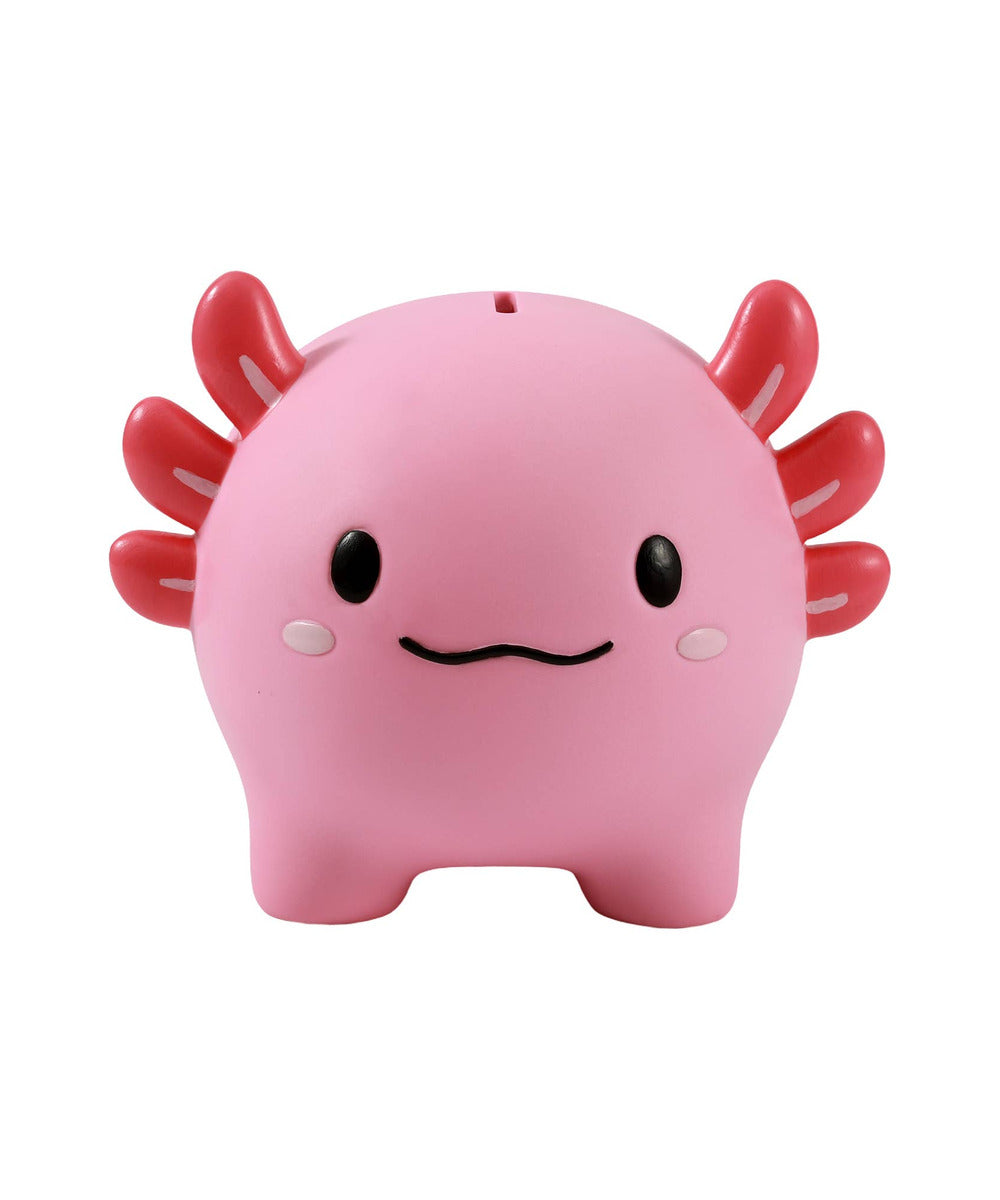 Tirelire Axolotl Axolutely de la sélection Merci Léonie, sur fond blanc