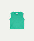 Top brodé chainette vert de Compañía Fantástica