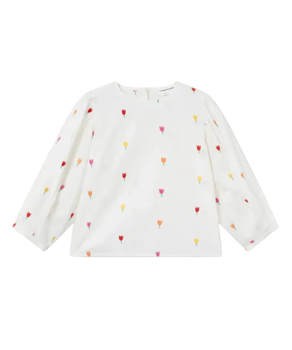Top coton imprimé Multi Tulip de Compañía Fantástica