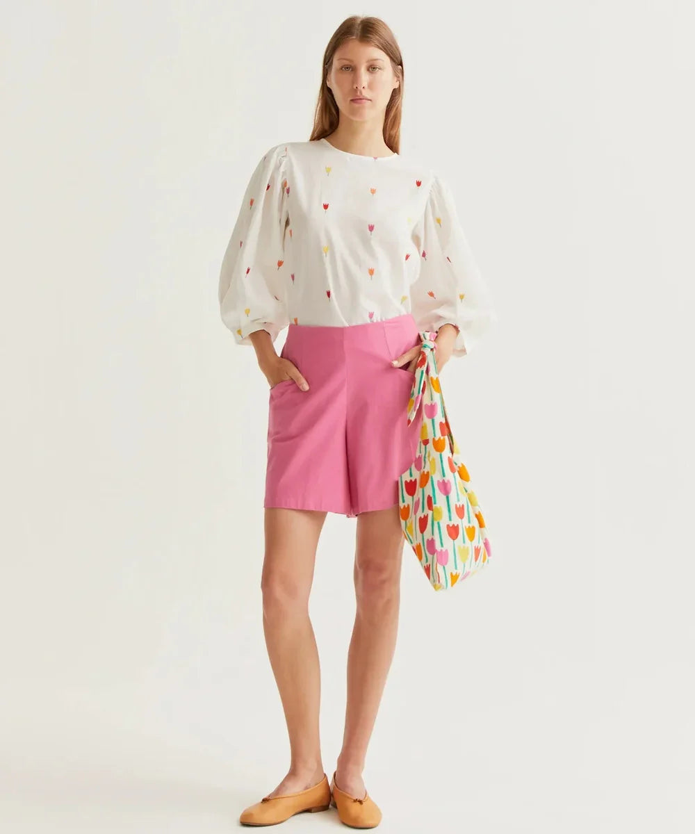 Top coton imprimé Multi Tulip de Compañía Fantástica
