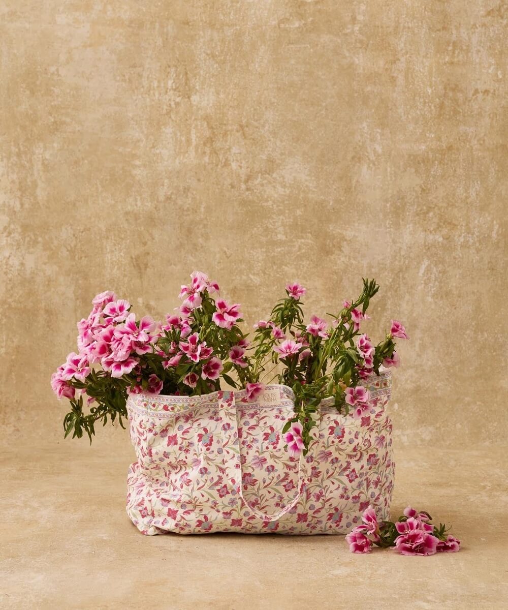 Tote bag Beverly Cream Floral Haven Louise Misha